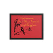 Life Is An Encore Haiku With Wren on Enhanced Matte Paper Poster - Framed