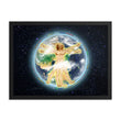 Vitruvian Earth on Enhanced Matte Paper Poster - Framed