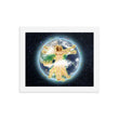 Vitruvian Earth on Enhanced Matte Paper Poster - Framed