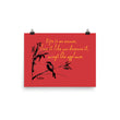 Life Is An Encore Haiku With Wren on Enhanced Matte Paper Poster