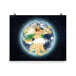 Vitruvian Earth on Enhanced Matte Paper Poster