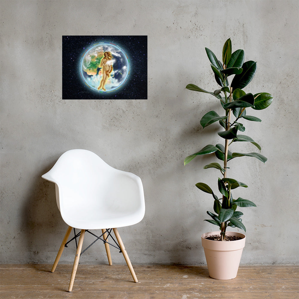 Venusian Earth on Enhanced Matte Paper Poster