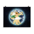 Vitruvian Earth on Enhanced Matte Paper Poster