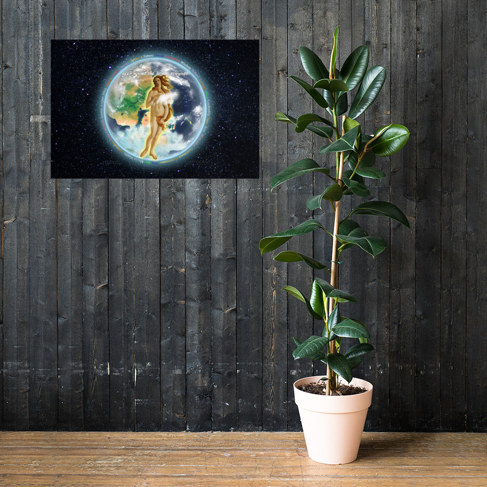 Venusian Earth on Enhanced Matte Paper Poster