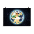 Vitruvian Earth on Enhanced Matte Paper Poster