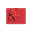 Life Is An Encore Haiku With Wren on Enhanced Matte Paper Poster