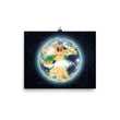 Vitruvian Earth on Enhanced Matte Paper Poster