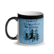 Remember Your Heritage Haiku With Trees on Glossy Black Magic Mug