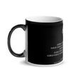 Binary Instructions To Keep Moving The World Forward With Venusian Earth In White on Glossy Black Magic Mug