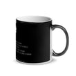 Binary Instructions To Keep Moving The World Forward With Venusian Earth In White on Glossy Black Magic Mug