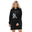 Lead By Example Haiku With Mountain Shrines on Women's Hoodie Dress