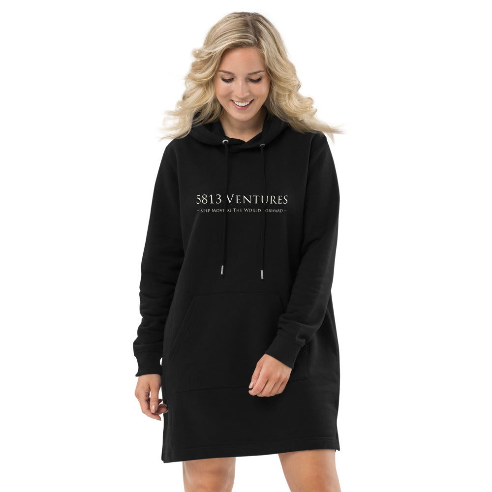 5813 Ventures Logo In Pearl on Women's Hoodie Dress