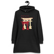 Descendants Need Ancestors Haiku With Pagoda on Women's Hoodie Dress