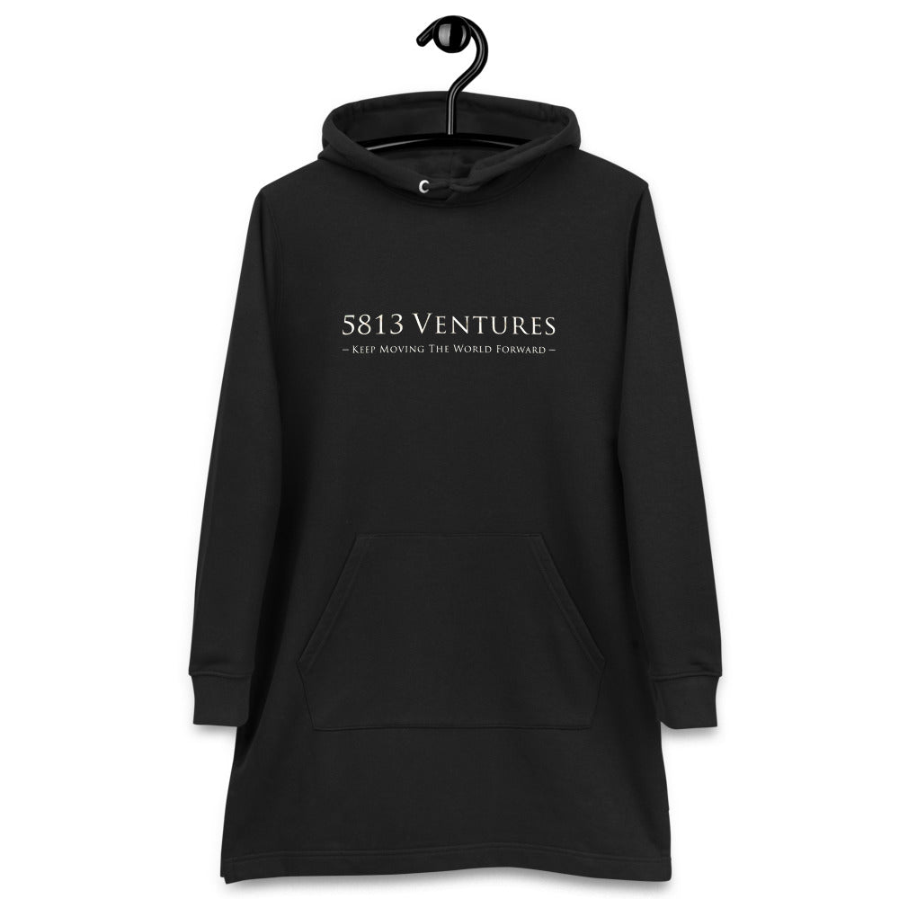 5813 Ventures Logo In Pearl on Women's Hoodie Dress