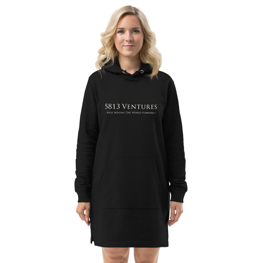 5813 Ventures Logo In Pearl on Women's Hoodie Dress