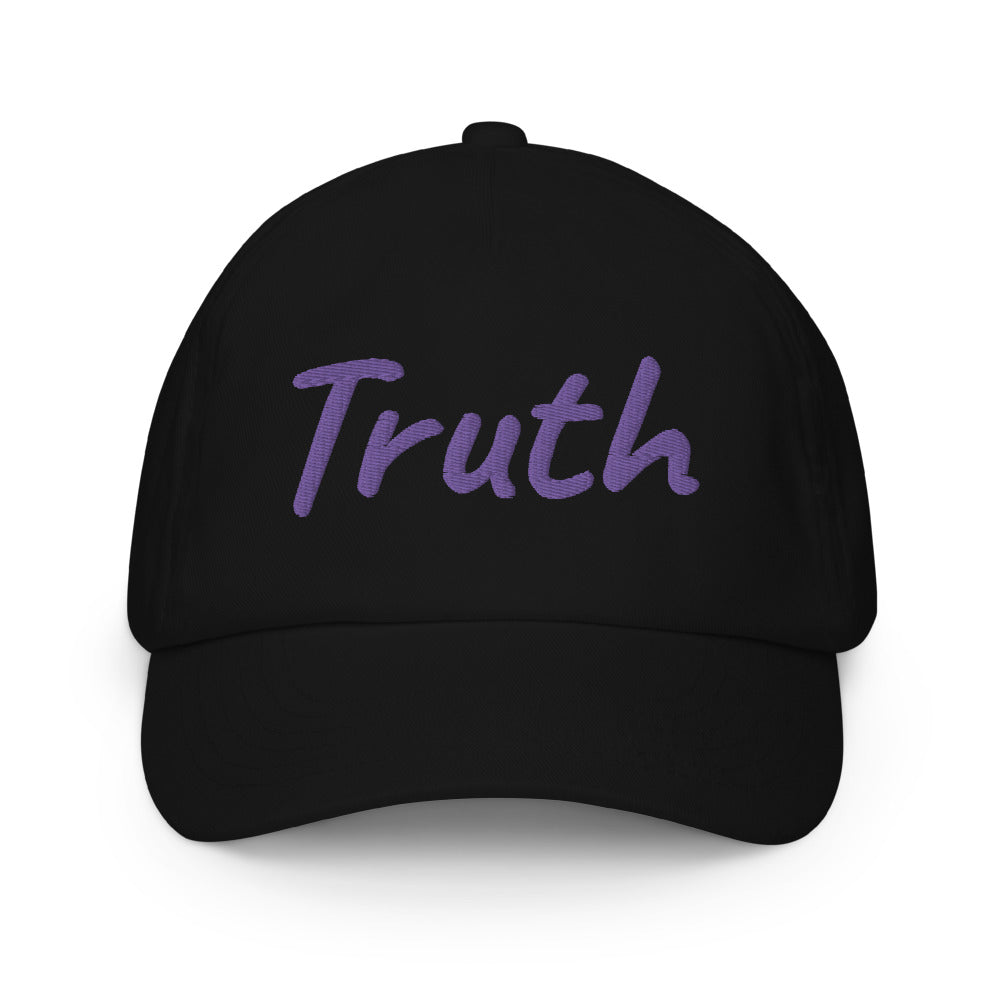 Truth In Amethyst Embroidery on Kids Baseball Cap