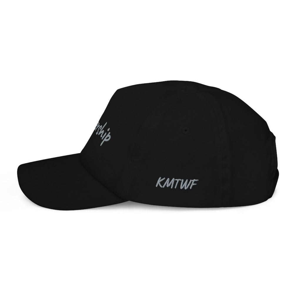 Leadership In Silver Embroidery on Kids Baseball Cap