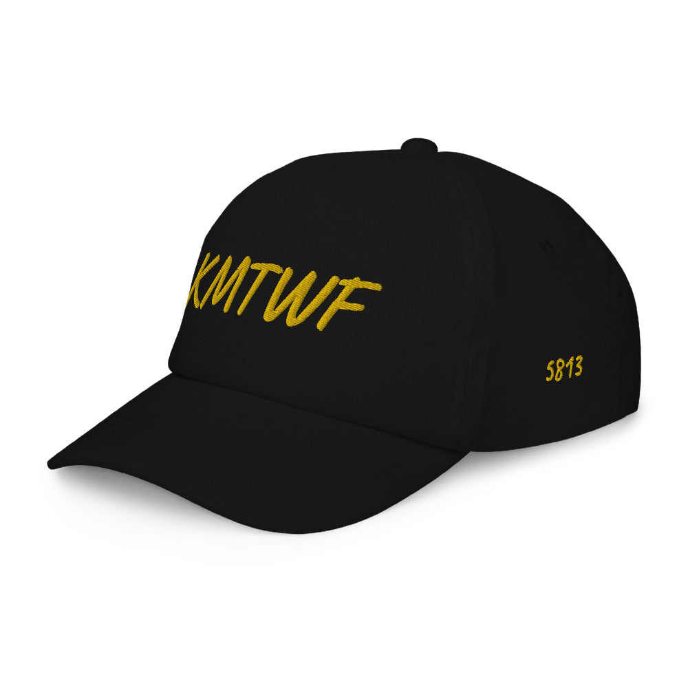 KMTWF In Gold Embroidery on Kids Baseball Cap