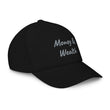 Money & Wealth In Silver Embroidery on Kids Baseball Cap