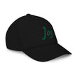 Joy In Emerald Embroidery on Kids Baseball Cap