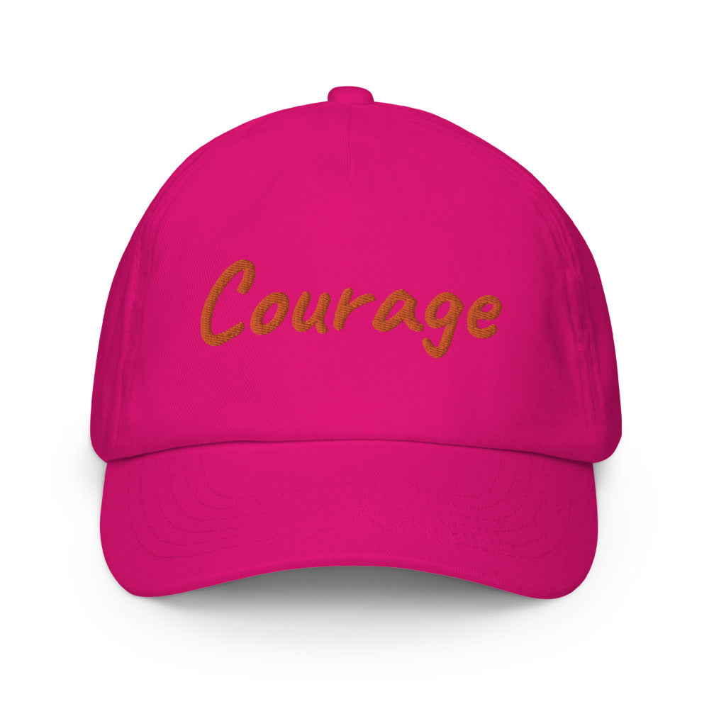 Courage In Amber Embroidery on Kids Baseball Cap