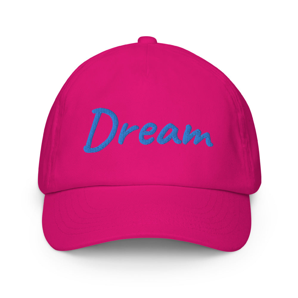 Dream In Sapphire Embroidery on Kids Baseball Cap