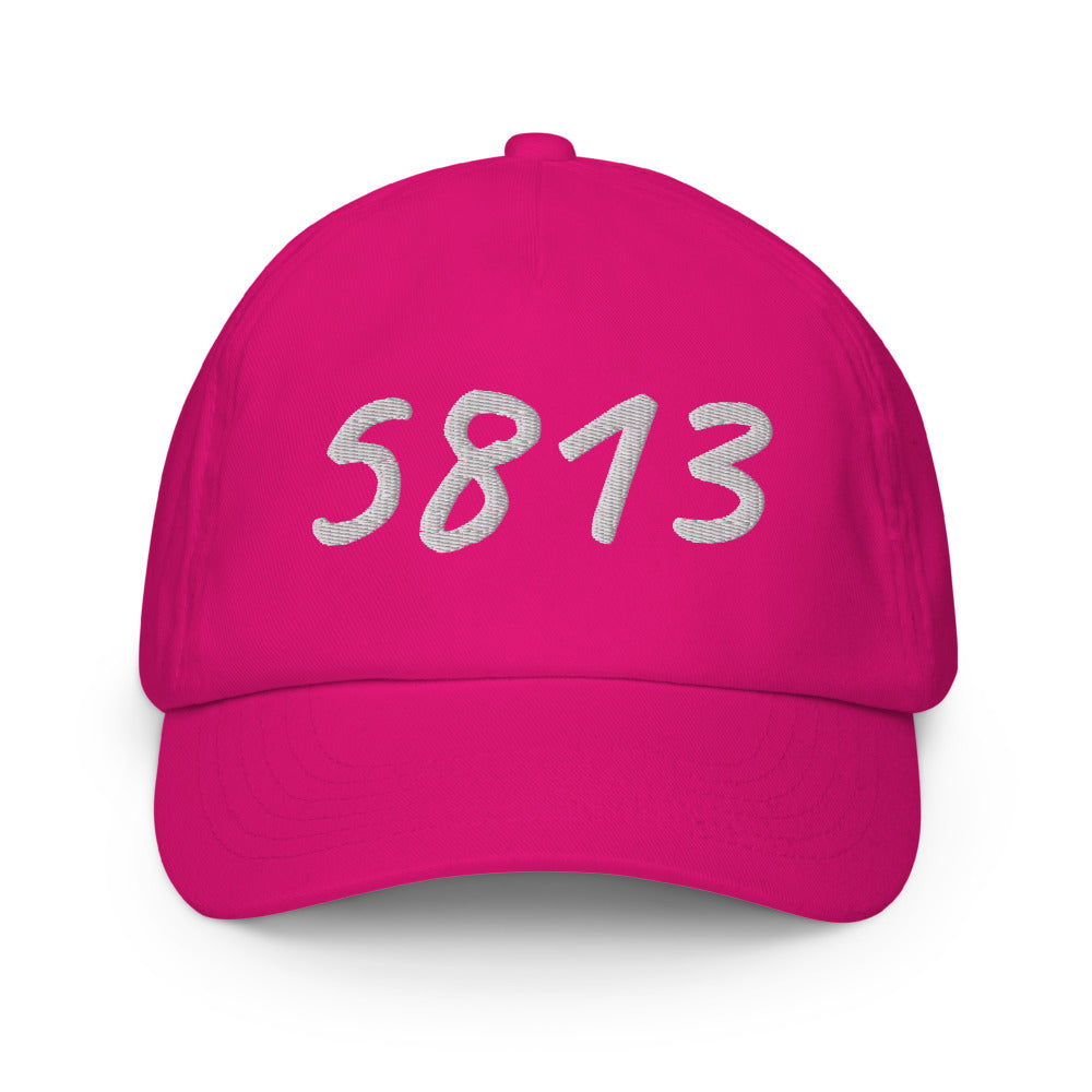 5813 In Pearl Embroidery on Kids Baseball Cap