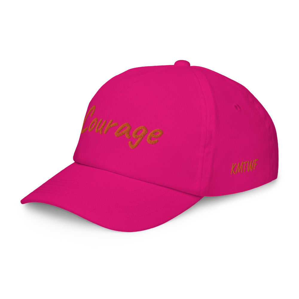 Courage In Amber Embroidery on Kids Baseball Cap