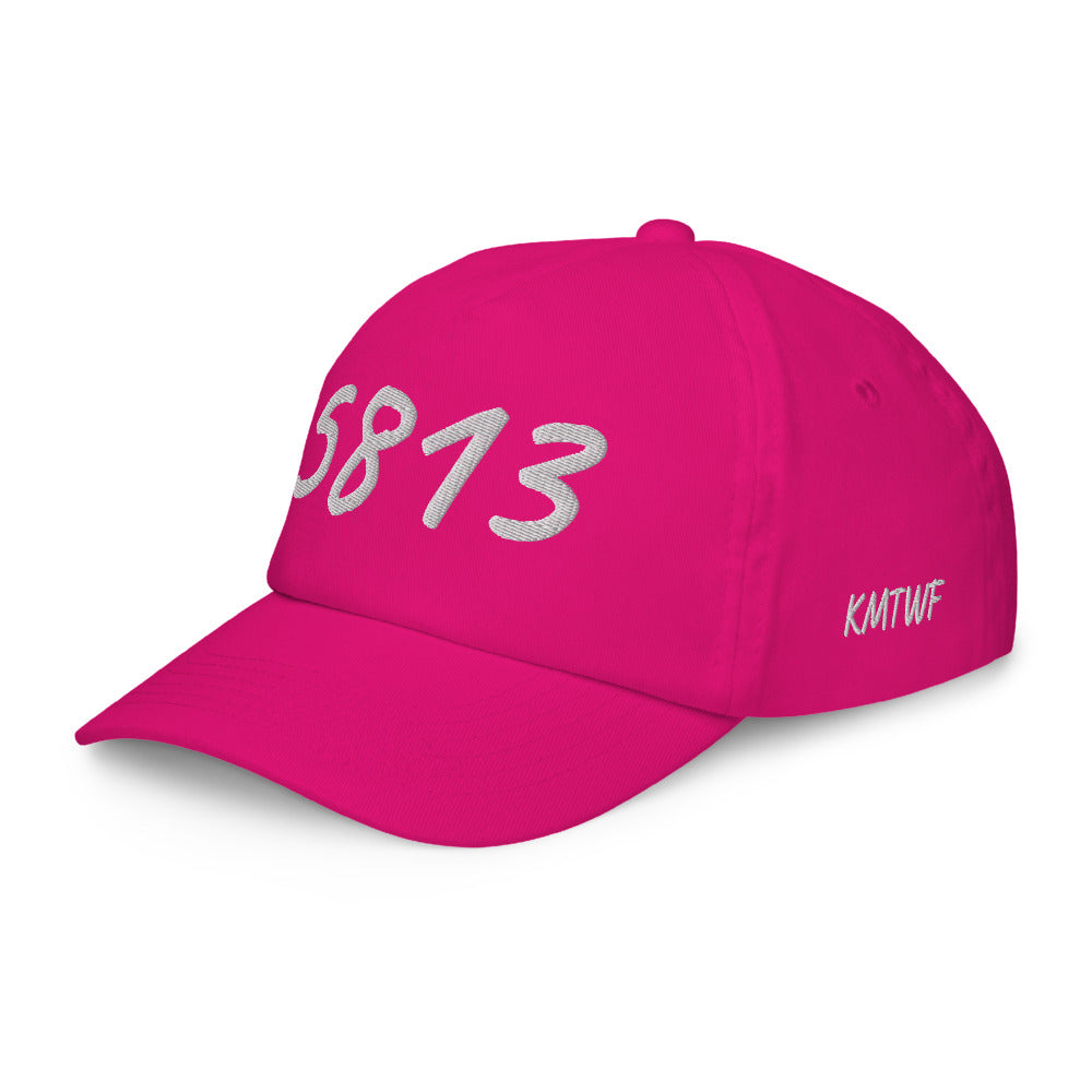 5813 In Pearl Embroidery on Kids Baseball Cap