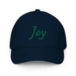 Joy In Emerald Embroidery on Kids Baseball Cap