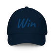 Win In Sapphire Embroidery on Kids Baseball Cap