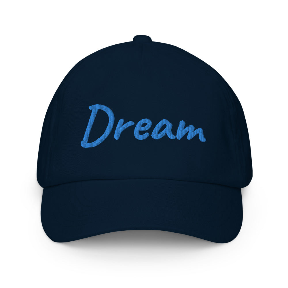 Dream In Sapphire Embroidery on Kids Baseball Cap