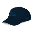 Win In Sapphire Embroidery on Kids Baseball Cap