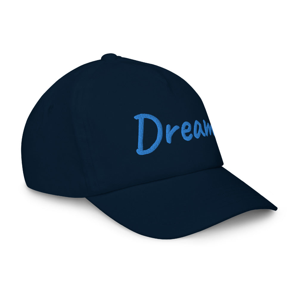 Dream In Sapphire Embroidery on Kids Baseball Cap