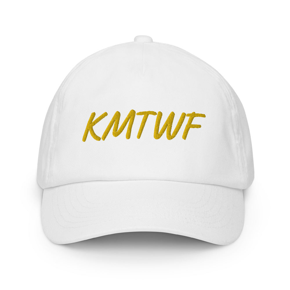 KMTWF In Gold Embroidery on Kids Baseball Cap