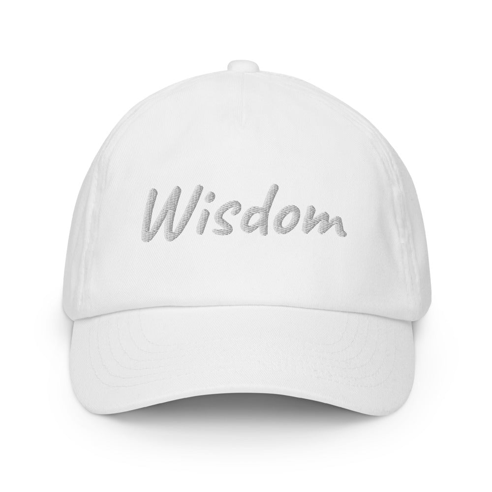 Wisdom In Marble Embroidery on Kids Baseball Cap