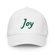 Joy In Emerald Embroidery on Kids Baseball Cap