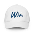 Win In Sapphire Embroidery on Kids Baseball Cap