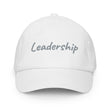 Leadership In Silver Embroidery on Kids Baseball Cap