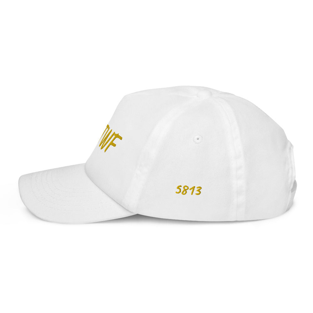 KMTWF In Gold Embroidery on Kids Baseball Cap