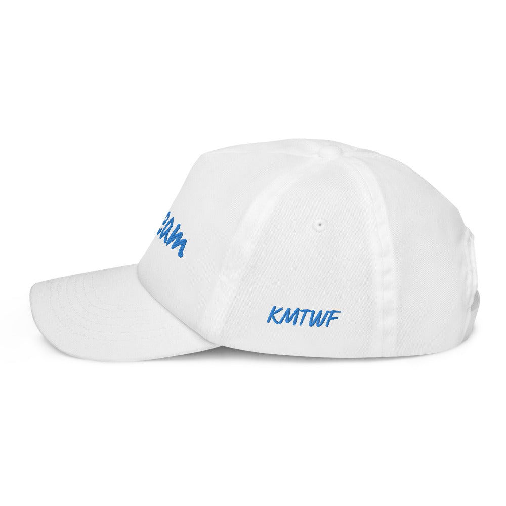 Dream In Sapphire Embroidery on Kids Baseball Cap