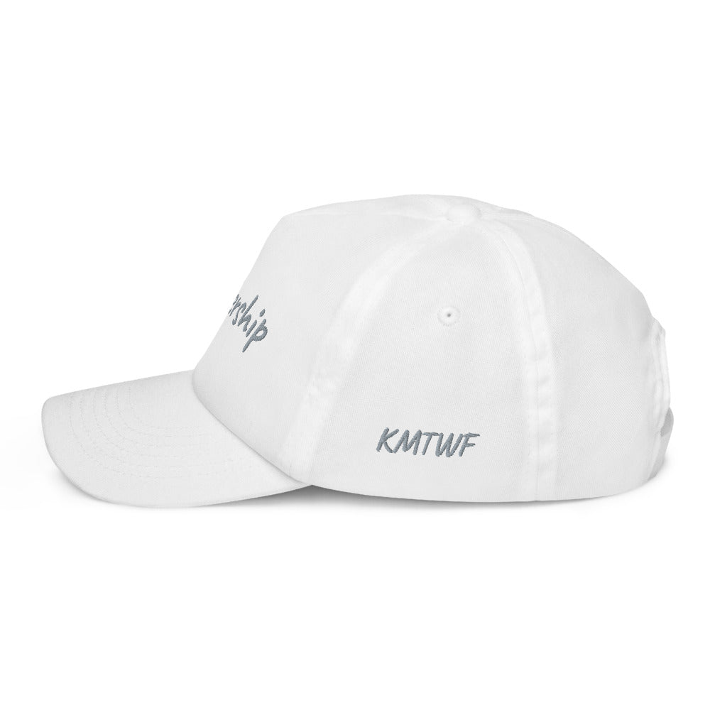 Leadership In Silver Embroidery on Kids Baseball Cap