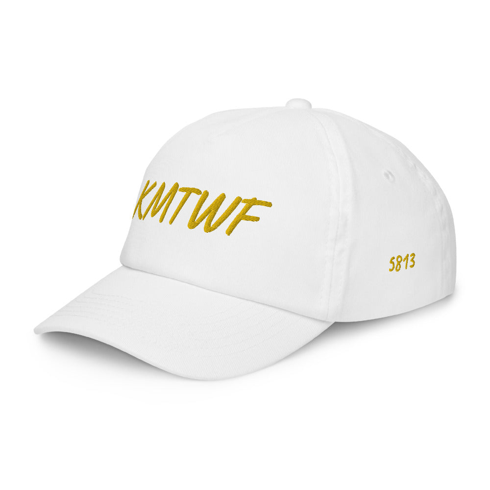 KMTWF In Gold Embroidery on Kids Baseball Cap