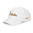 Team In Celluloid Embroidery on Kids Baseball Cap