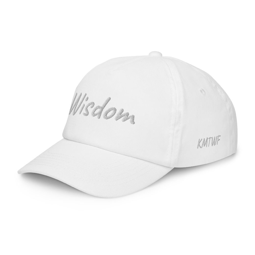 Wisdom In Marble Embroidery on Kids Baseball Cap