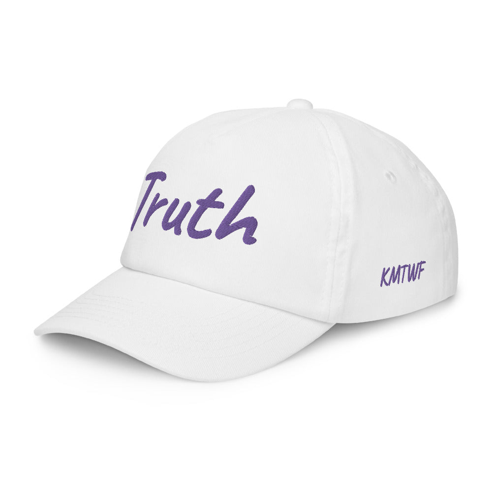 Truth In Amethyst Embroidery on Kids Baseball Cap