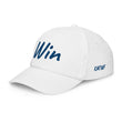 Win In Sapphire Embroidery on Kids Baseball Cap