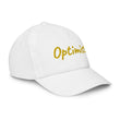 Optimist In Gold Embroidery on Kids Baseball Cap