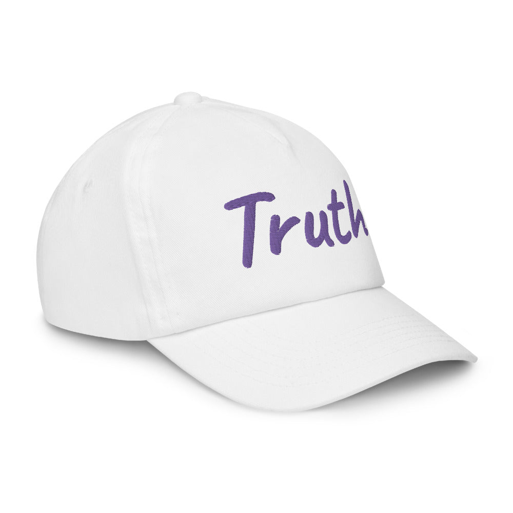 Truth In Amethyst Embroidery on Kids Baseball Cap