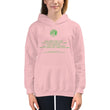 Binary Instructions To Keep Moving The World Forward With Venusian Earth In Green on Kids Hoodie